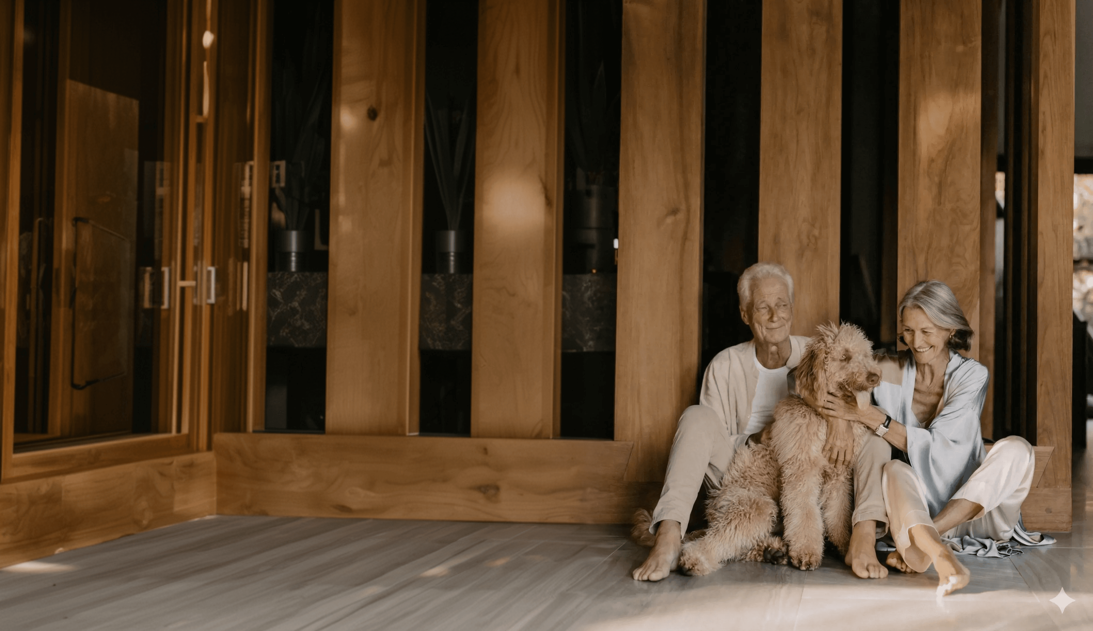 Couple enjoying life at home